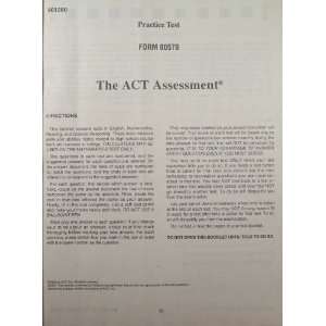  ACT Assessment 0057B (2001 2002) ACT Books