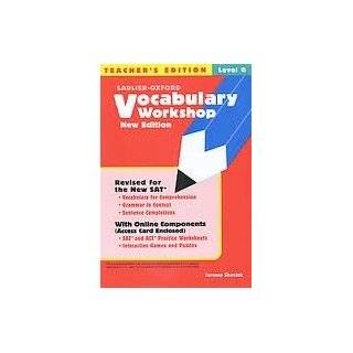 Vocabulary Workshop Level A, Answer Key to Student Text, Enhanced 