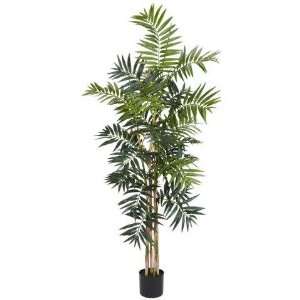  Exclusive By Nearly Natural 5 Ft Bamboo Palm Silk Tree 