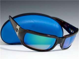 Costa Del Mar CIN Polarized Sunglasses Tortoise 400 GLASS Green Mirror 