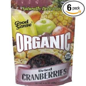 Good Sense Organic Cranberries, 4.25 Grocery & Gourmet Food