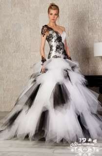   Applique Satin / Voile Wedding Dress / Wedding Ball Gown All Size