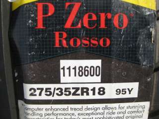 275 35 ZR18 PIRELLI P ZERO ROSSO (4) BRAND NEW TIRES.  
