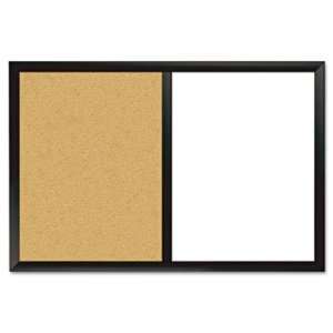   Erase & Bulletin Board, 24 x 36, White/Cork, Black Frame: Electronics