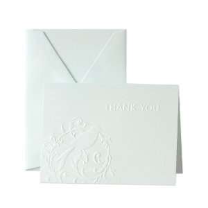   Beach Glass Blind Embossed Thank You Notes (CT1165): Office Products