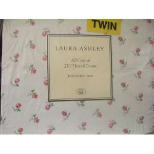 Laura Ashley Lidia Twin Fitted Sheet: Home & Kitchen