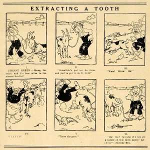  1908 Print Farmer Extracts Tooth via Goat Johnny Green 