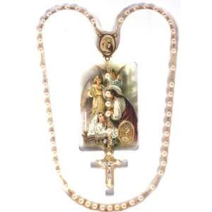   Beads and Prayer Card, in English, Girl   Imported from ITALY Jewelry