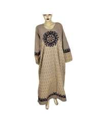 Womens Summer Dress Cotton Kaftan Size 2XL