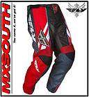   RACING 2012 F 16 Pants Size Adult 36 Red Black Motocross ATV Enduro