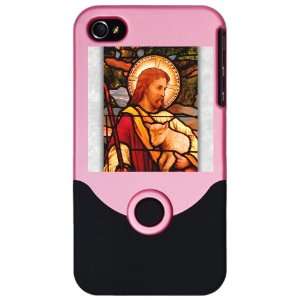   or 4S Slider Case Pink Jesus Christ with Lamb 
