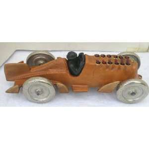  Cast Iron Antique Reproduction Piston Racer Car 