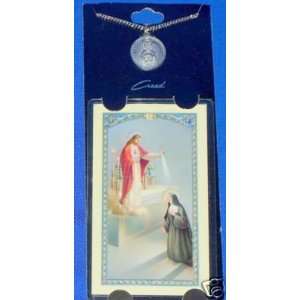    NECKLACE AND BOOKMARK   ST. MARGARET 18 LONG 