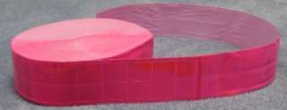 Pink gloss REFLECTIVE TAPE PVC sew on material 3x2  
