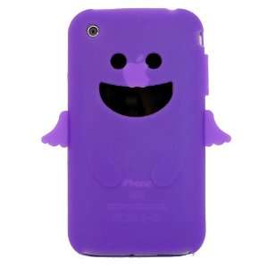  KingCase iPhone 3G & 3GS Silicone Case * Angel Wings * (Purple) 8GB 