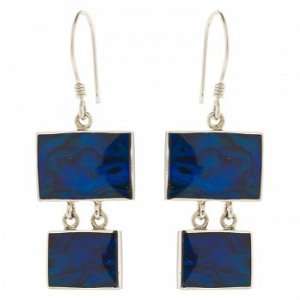  Sterling Blue Paua Shell Earrings Jewelry