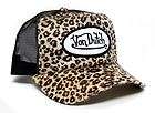 Authentic Brand New Von Dutch Cheetah Print Cap Hat