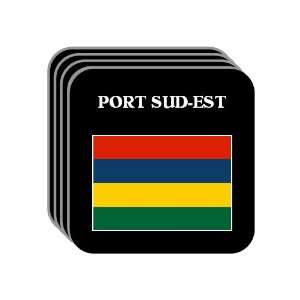  Mauritius   PORT SUD EST Set of 4 Mini Mousepad Coasters 