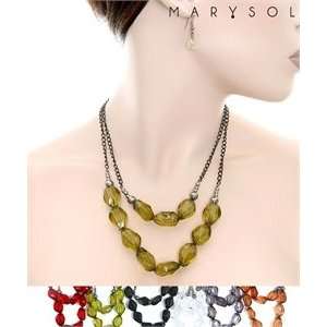  Assorted Color Necklace and Earring Set 