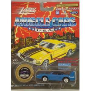  johnny lightning muscle cars BLUE 1970 superbird series 10 