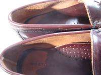 BOSTONIAN Kiltie Tassle Loafer Dress Shoes Burgundy Mens 9.5M 9 1/2 M 