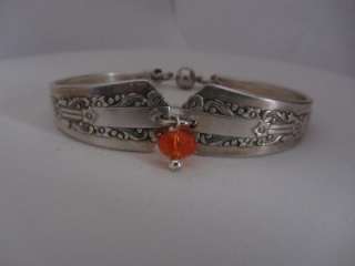   Silver Plated Spoon Bracelet > Antique Magnetic Clasp 6851 Size 6   7