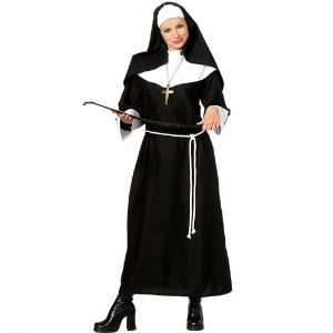 Nun Costume, Womens Classic   Black Toys & Games