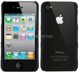 Lot3 New Original OEM Body Glove iPhone 4/4S Black/Clear Hard Shell 
