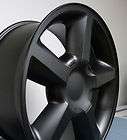 20 chevy tahoe ltz sliverado wheel rim flat black flat