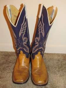SHARP ANDERSON BEAN BOOT COMPANY LEATHER WESTERN/COWBOY BOOTS SIZE 10 