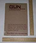 How To Build GUN CABINET & RACKS   Donald R Brann   hb