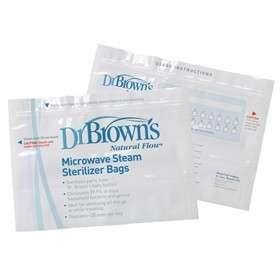   . Browns Microwave Steam Sterilizer Bags  5 Pack 072239009604  