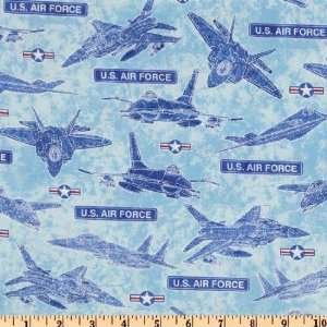   We Stand U.S. Air Force Sky Fabric By The Yard: Arts, Crafts & Sewing