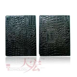 New Black Snake Leather Stand Case Cover For iPAD 2 2ND  