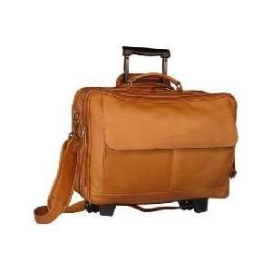  David King Leather Wheeled Briefcase 