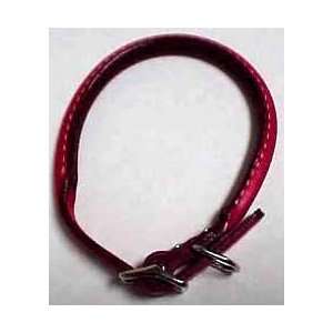  COLLAR LEATHER ROLLED COLLAR 3/4 X 18 RED