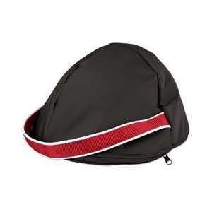   Helmet Bag   Black w/ Red Trim & White Piping