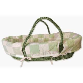  Sage Bedding Matching Moses basket, 4 piece set   By Trend Lab Baby