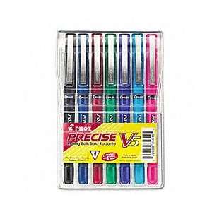  Pilot Precise V5 Multicolor Rollingball Pens (Pack of 7 