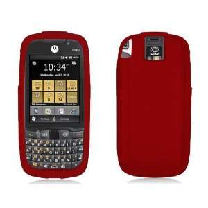  MOTOROLA ES400   RED SOFT SILICONE SKIN CASE: Cell Phones 