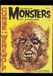 Famous Monsters of Filmland # 12 in VG+ condition  
