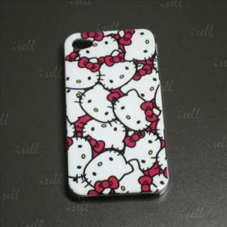   Kitty Cute Hard Back Cover Skin Shell Case For Apple iPhone 4 4G 4S H4