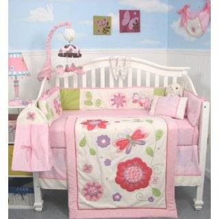    Carters Meadowlark Collection 4 Piece Crib Bedding Set Baby