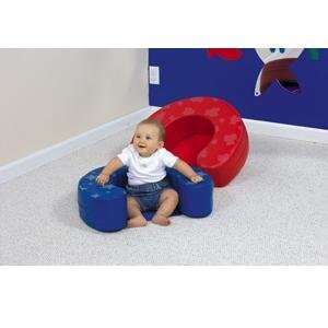   Childrens Factory Soft Play Blue Stars Sit Me Up, Soft Seating Baby