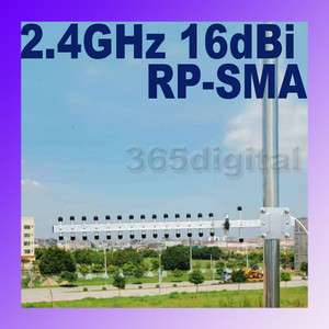 New 2.4GHz 16DBi Wifi Yagi Antenna RP SMA 802.11b/g N F  