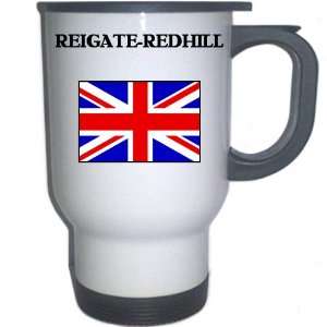  UK/England   REIGATE REDHILL White Stainless Steel Mug 