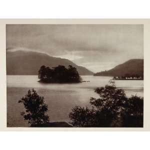  1926 Loch Lomond Lake Scotland Photogravure E. O. Hoppe 