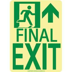 50F 3SN R   NYC Final Exit Sign, Forward/Right Side, 11 X 8, Flex 