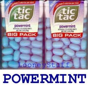 Tic Tac Mints POWERMINT 12 BIG Paks TicTacs TicTac  