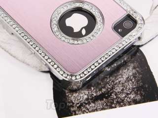   Diamond Aluminium Case Cover iPhone 4 4S 4G + Free Screen Film  